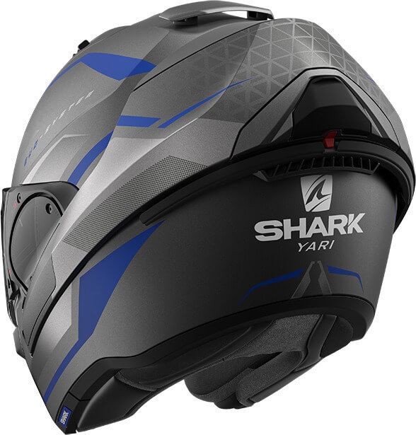 SHARK シャーク EVO ES YARI Mat AYS ヘルメット Shark Evo ES Yari Matt Anthracite/Blue/Silver ABS
