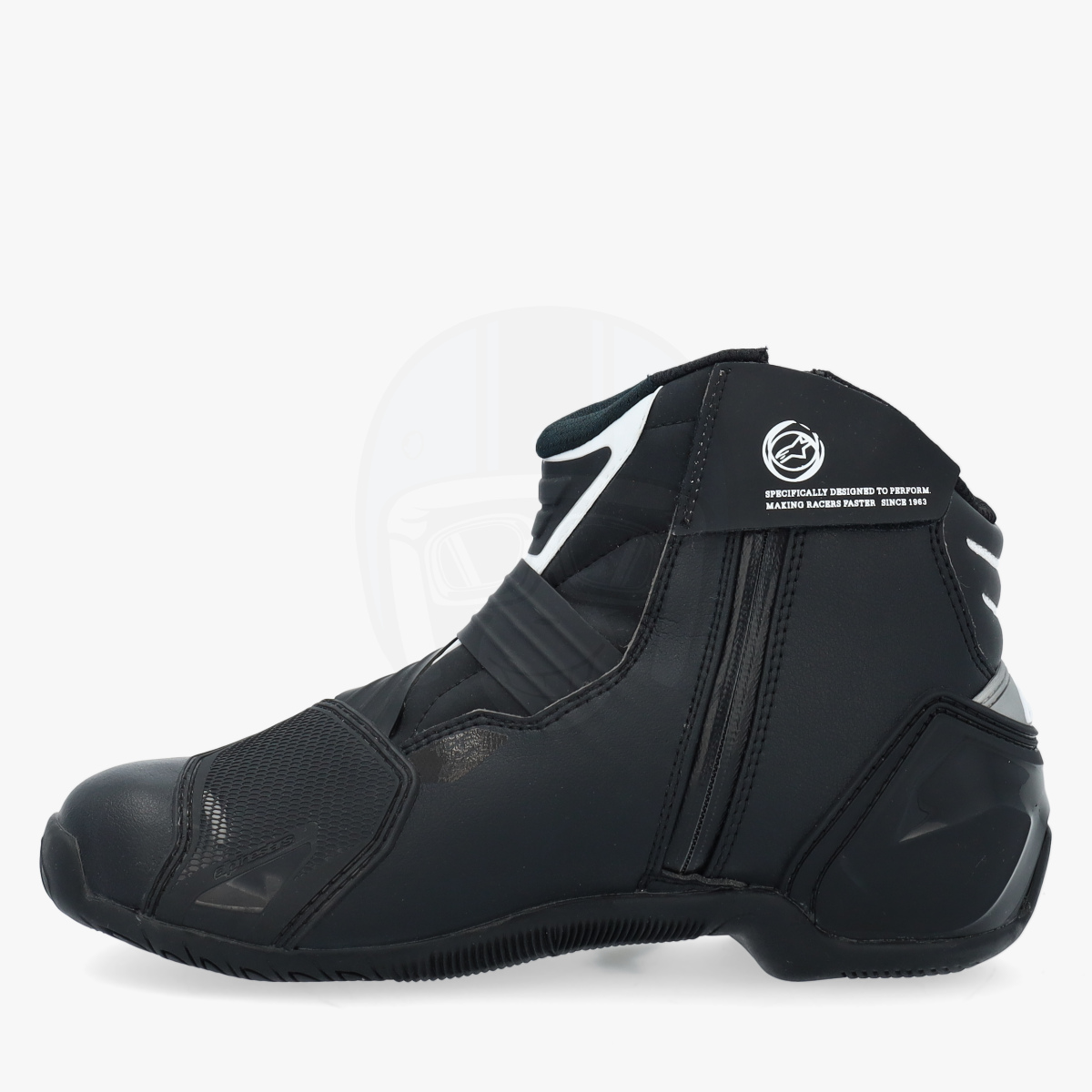 Alpinestars SMX-1 R v2バイクシューズ 黒/白 SMX-1 R V2 Boots - BLACK RACING/SPORT Boots | Alpinestars