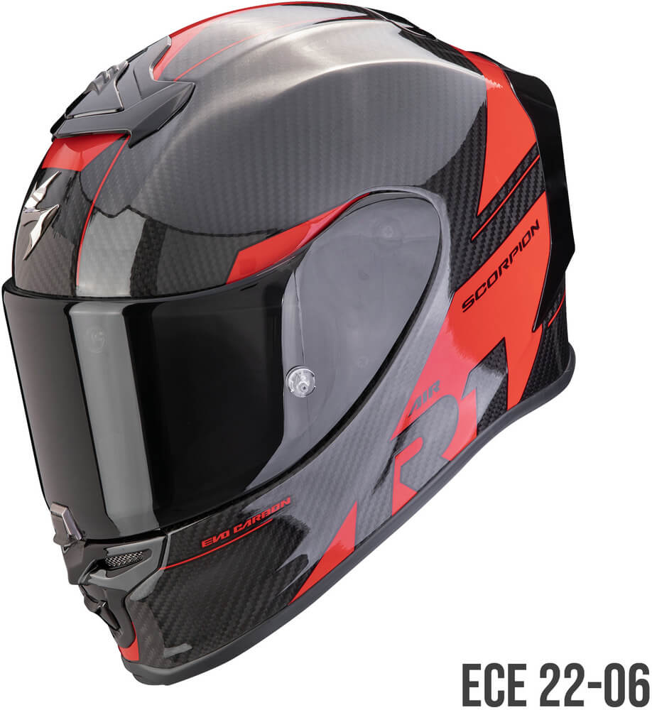 Scorpion EXO-R1 EVO AIR Carbon Rally Black/Red