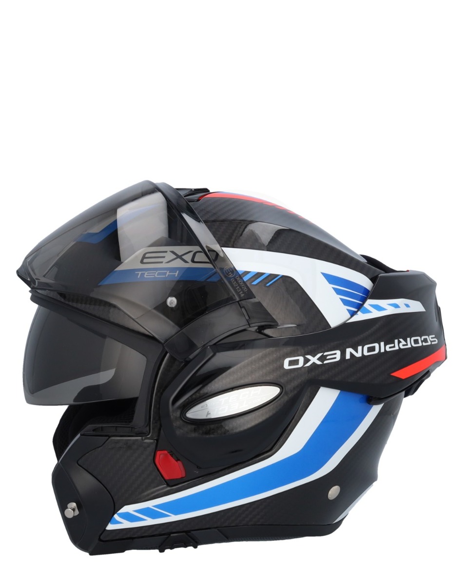 Scorpion EXO-Tech EVO Carbon Cosy Black/Blue/Red