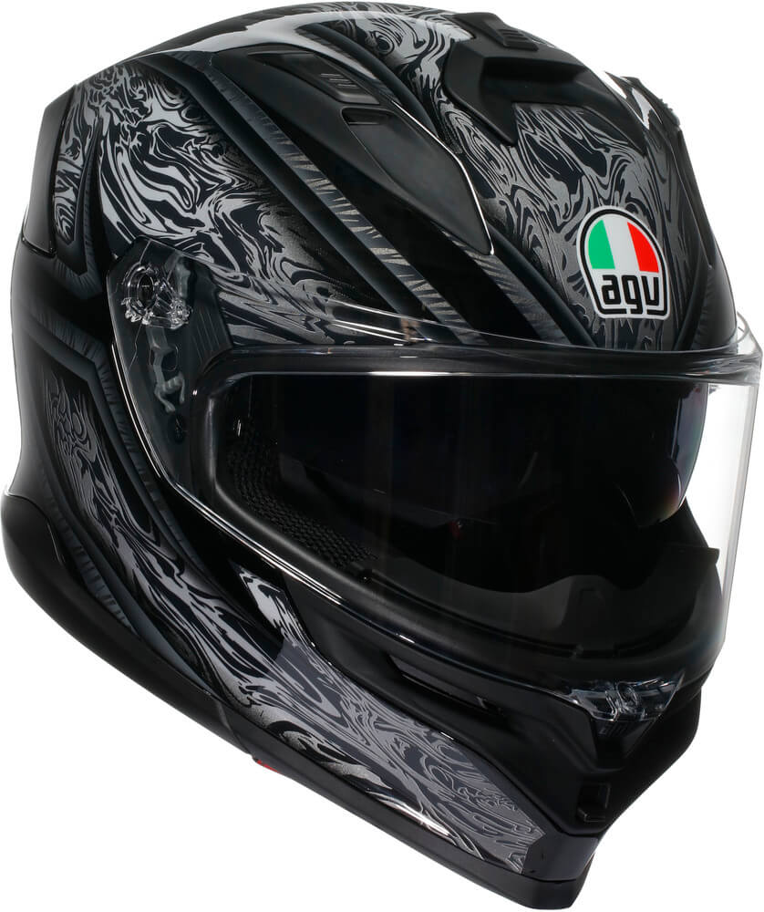 AGV K7 Damascus Black/Silver
