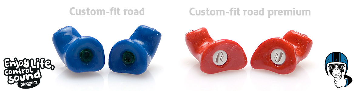 Pluggerz custom fit road premium earplugs at FortaMoto