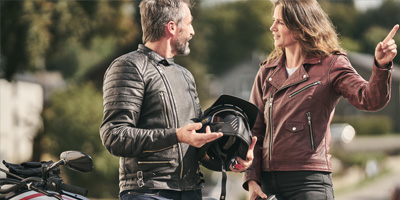 Textile or leather motorcycle gear